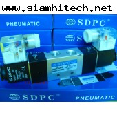 โซลินอยด์วาล์ว SDPC และ HLPC 4V220-08 DC 24V /AC 220V 5/2 ดับเบิ้ลคอย (ของใหม่) LGI