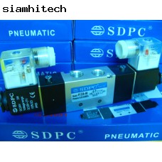 โซลินอยด์วาล์ว SDPC และ HLPC 4V220-08 DC 24V /AC 220V 5/2 ดับเบิ้ลคอย (ของใหม่) LGI