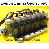 Vacuum Switch SMCพร้อมโซลินอยด์วาล์ว7ตัว 24VDC  มือสอง