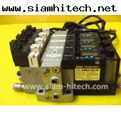 โซลินอยด์วาล์ว Vacuum Switch SMCรุ่นZSE30-OX-21 12-24VDCมีโซลินอยด์วาล์ว 8ตัว