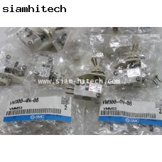 สวิทช์ลม กดเปิด ปิด SMC VM 1100-4N-08 (สินค้ใหม่ราคาถูก) HHI